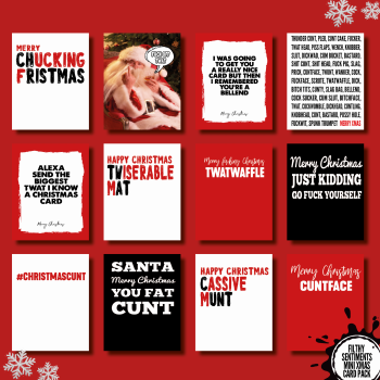 Insult Mixed Christmas Card 12 Pack A6 Size #2 image